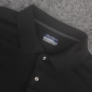Ben Hogan Performance Mens 3XL XXXL Black‎ Ribbed Short Sleeve Stretch Golf Polo